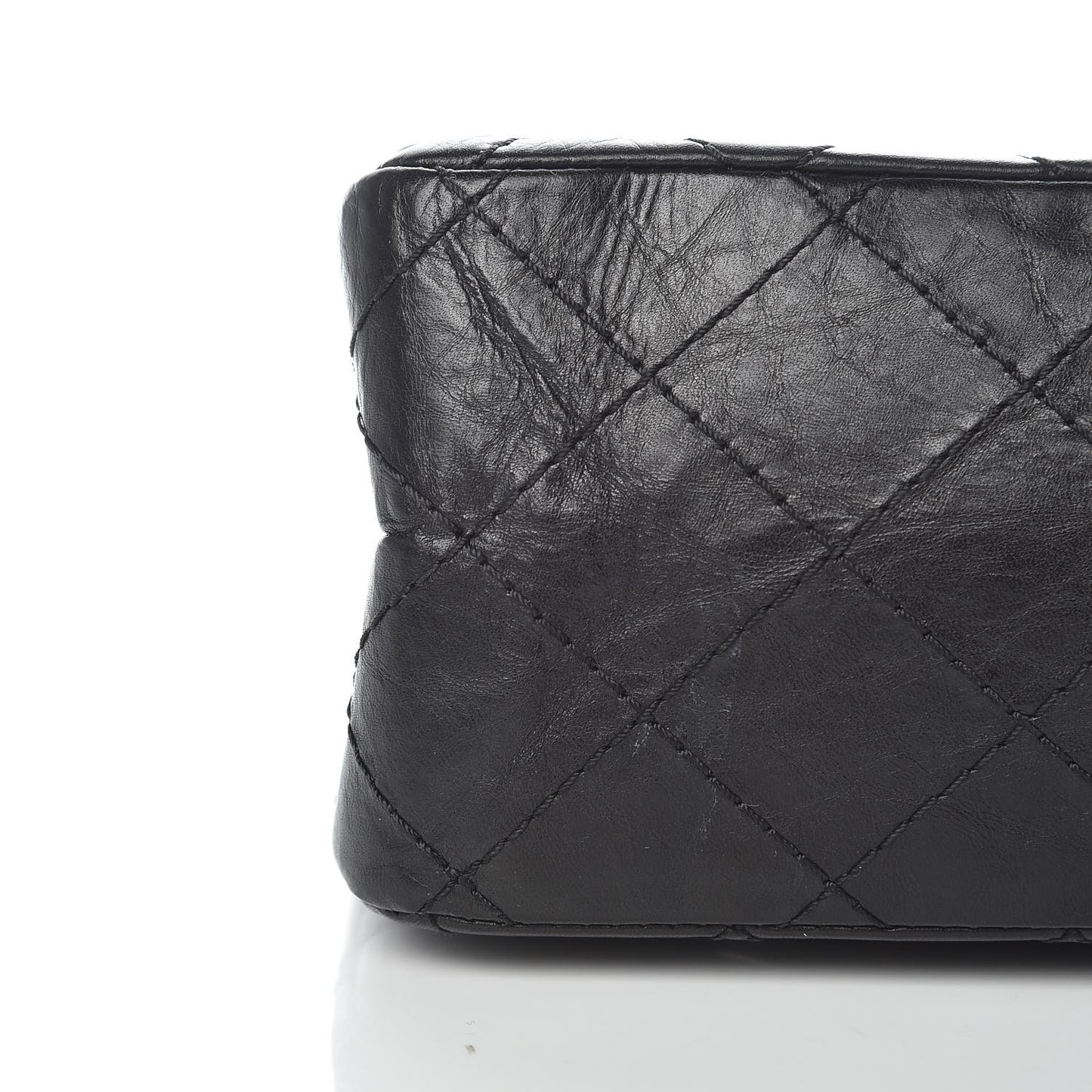 Aged Calfskin Quilted 2.55 Reissue 226 Flap Black