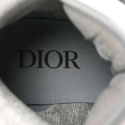 Christian Dior Smooth Calfskin Jacquard Oblique Mens B27 High Top Sneakers 40 Grey 8 of 9