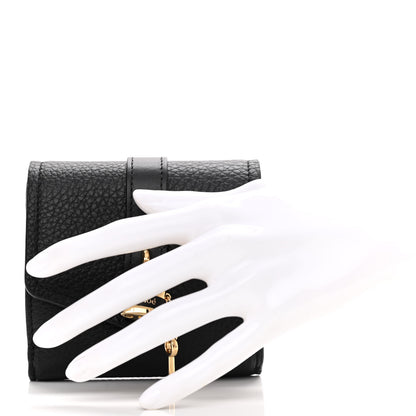 Chloe Grained Calfskin Small Aby Tri-Fold Wallet Black 2 of 10
