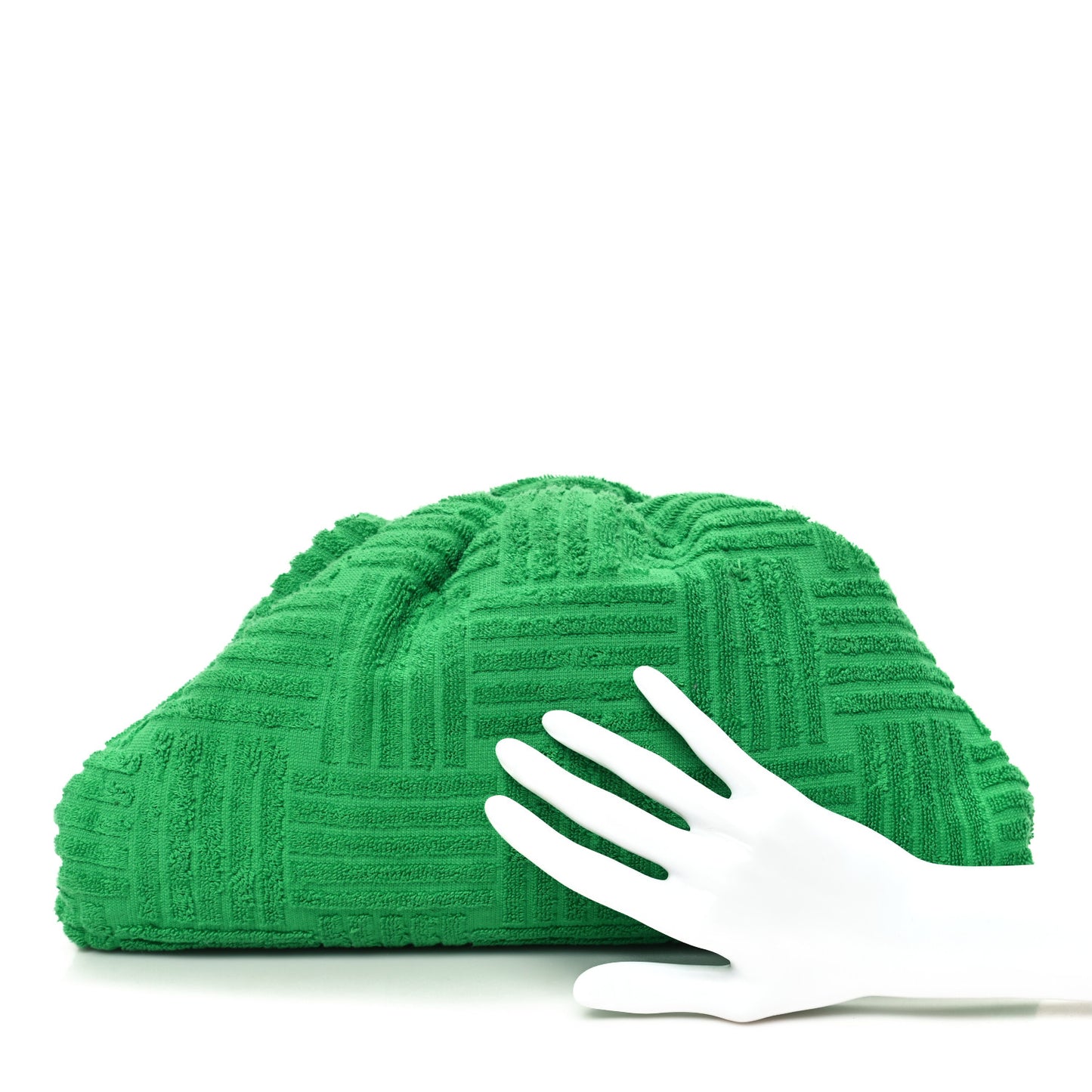 Sponge Fabric The Pouch Oversized Clutch Grass