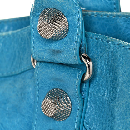 Balenciaga Agneau Giant 21 Silver Hardware City Bleu Paon 16 of 20