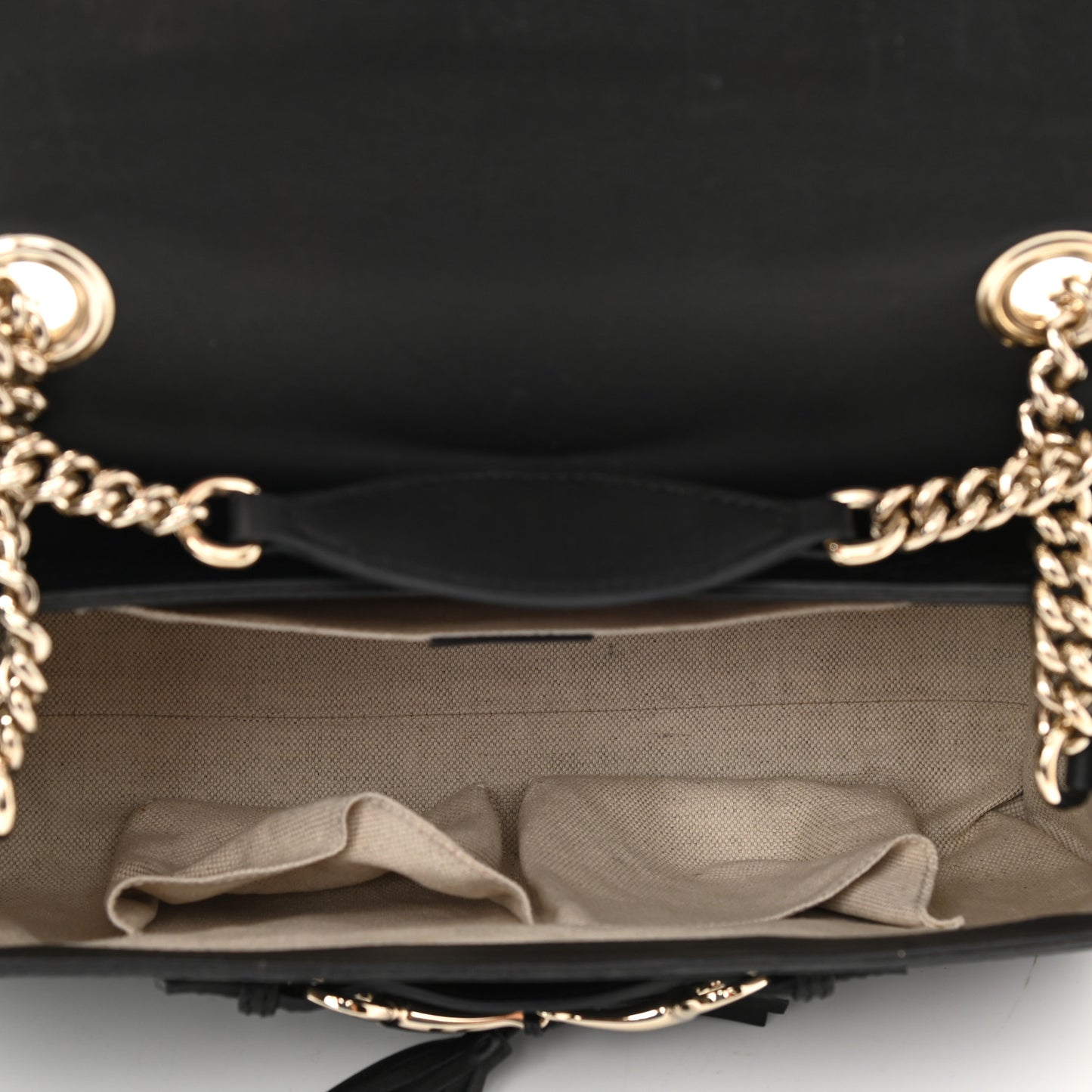 Guccissima Medium Emily Chain Shoulder Bag Black