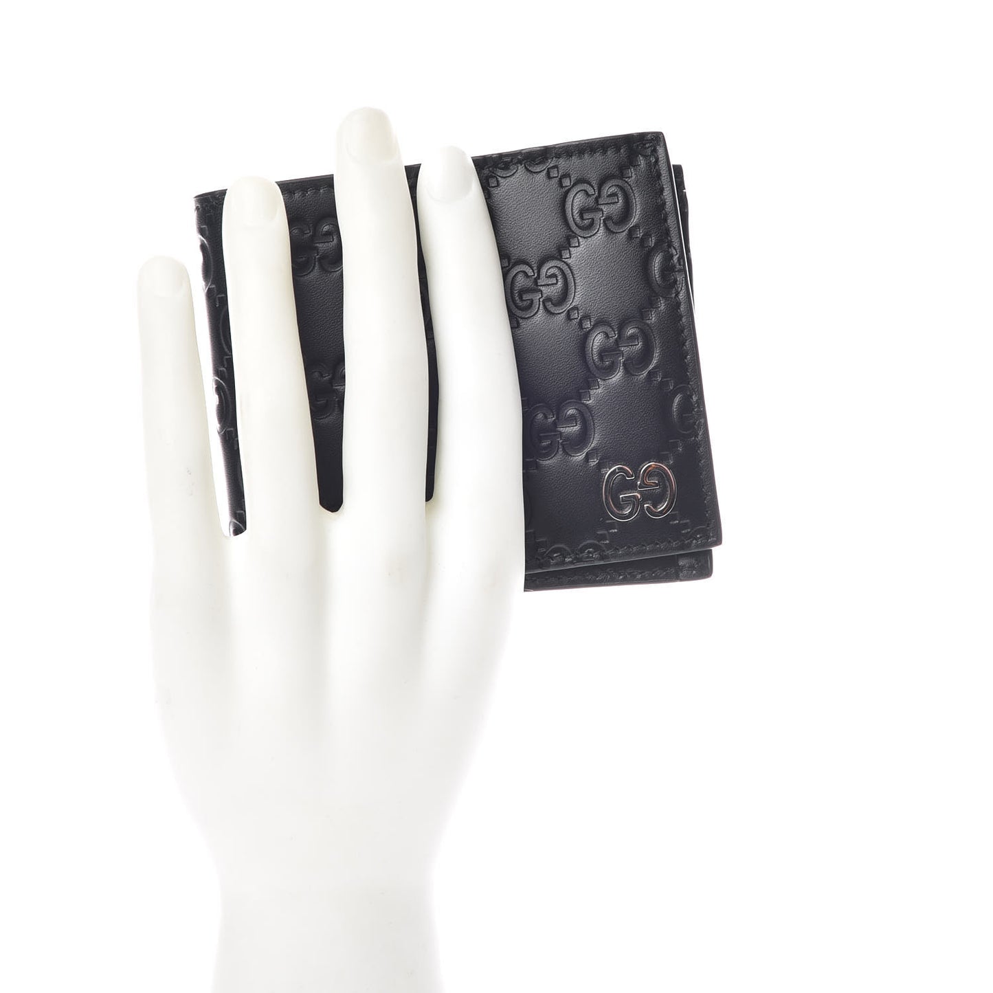 Guccissima Signature Dorian Bi-Fold Wallet Black