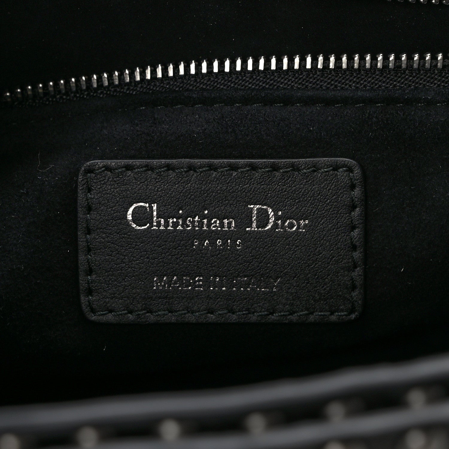 Christian Dior Calfskin Studded Dio(r)evolution Flap Bag Black 6 of 8