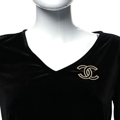 Chanel Crystal CC Brooch Light Gold 2 of 4