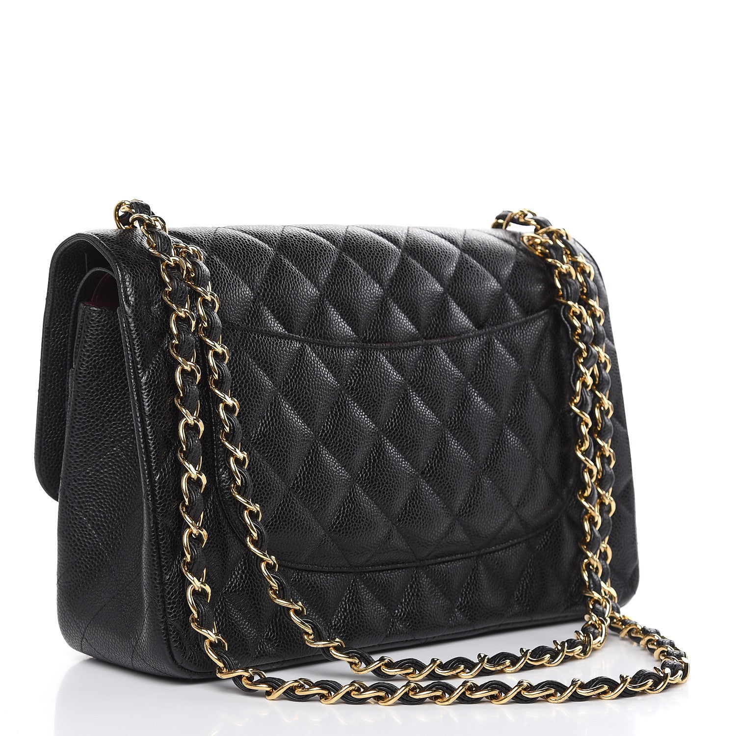 Chanel Caviar Quilted Jumbo Double Flap Black 3 of 10