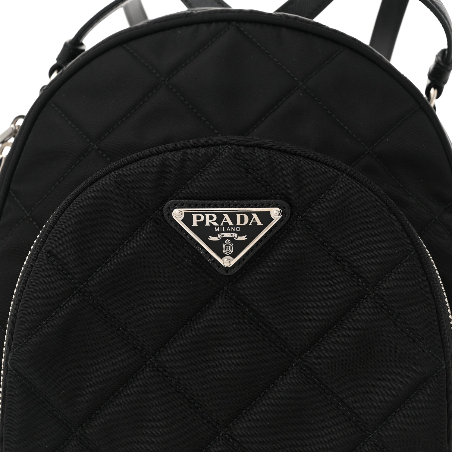 Prada Nylon Tessuto Impuntu Quilted Backpack Black 8 of 10