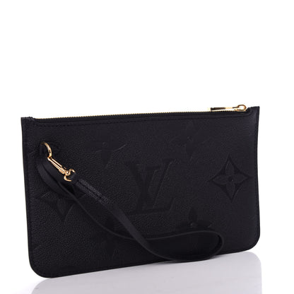 Louis Vuitton Empreinte Monogram Giant Neverfull MM Pochette Black 3 of 6