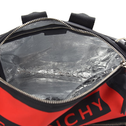 Givenchy Nylon Large Ice Cooler Pandora Messenger Black Red 6 of 11