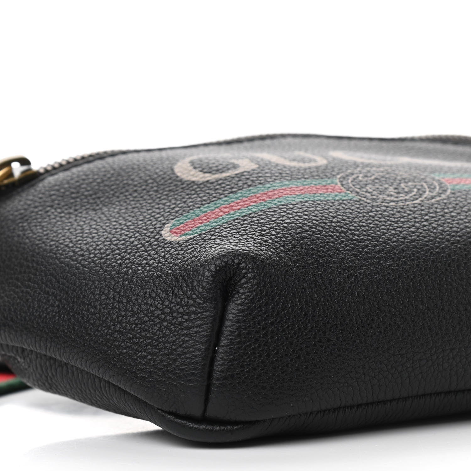 Gucci Grained Calfskin Small Logo Belt Bag Black 9 of 10