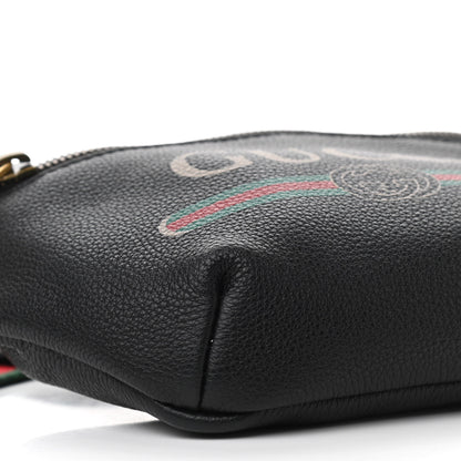 Gucci Grained Calfskin Small Logo Belt Bag Black 9 of 10