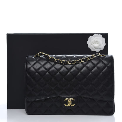 Chanel Caviar Quilted Maxi Double Flap Black 11 of 11