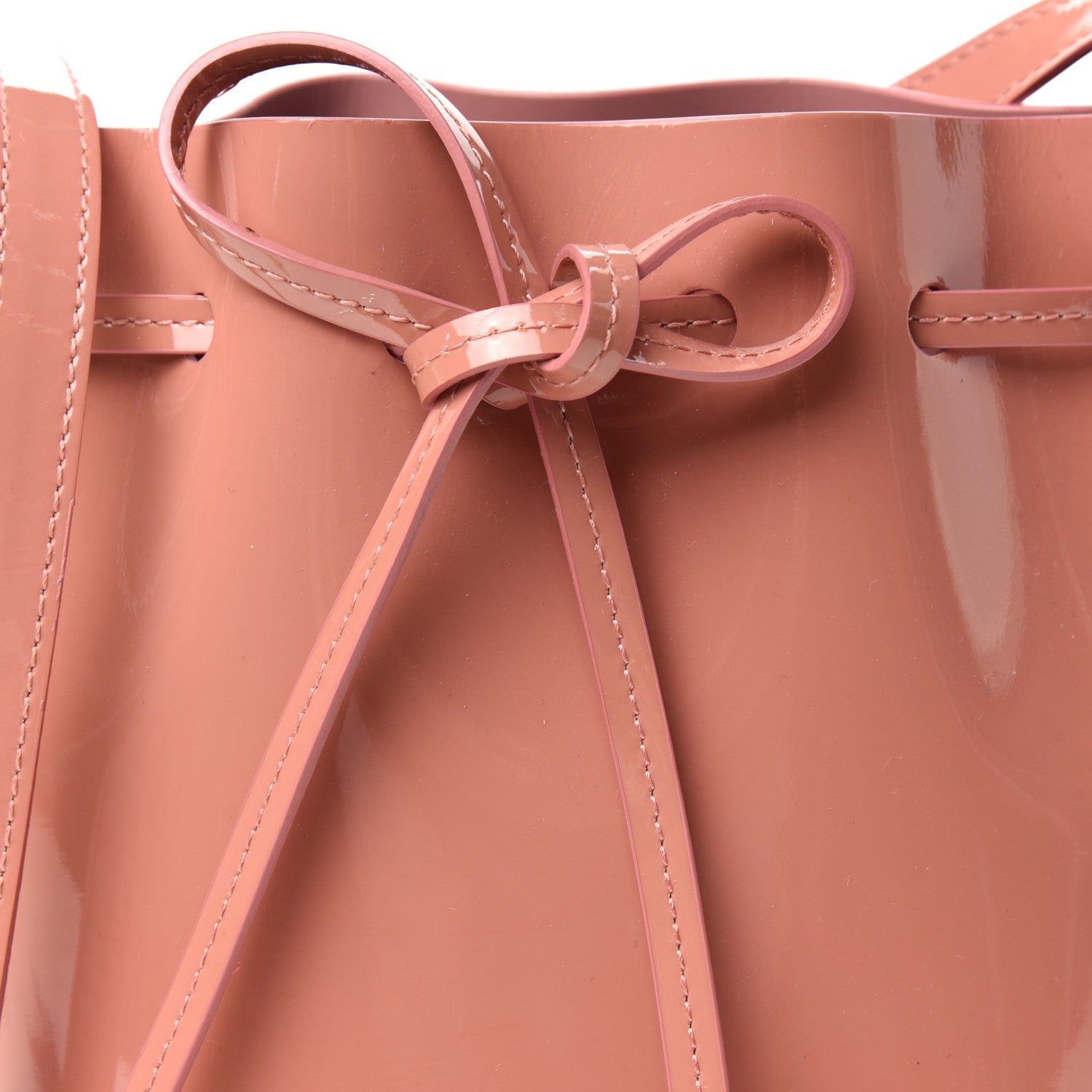 Mansur Gavriel Patent Calfskin Mini Mini Bucket Blush 10 of 10