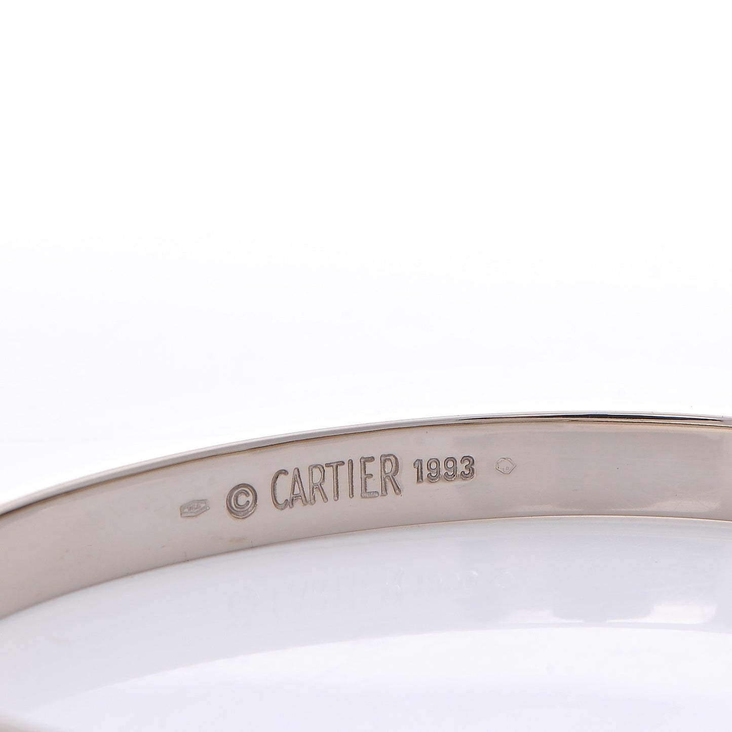 18K White Gold LOVE Bracelet 19