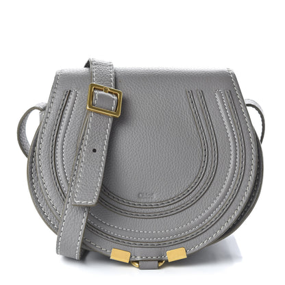 Chloe Calfskin Mini Marcie Round Crossbody Bag Cashmere Grey 1 of 9
