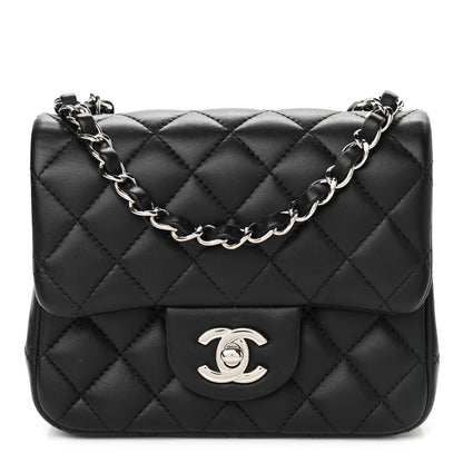 Chanel Lambskin Quilted Mini Square Flap Black 1 of 13