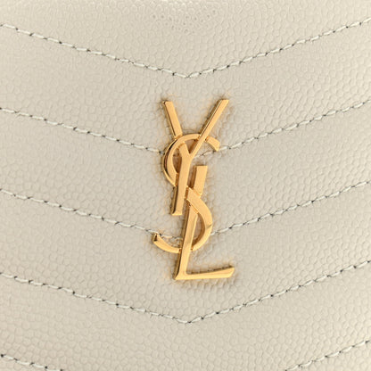 Saint Laurent Grain De Poudre Matelasse Monogram Baby Lou Camera Bag Crema Soft 8 of 12