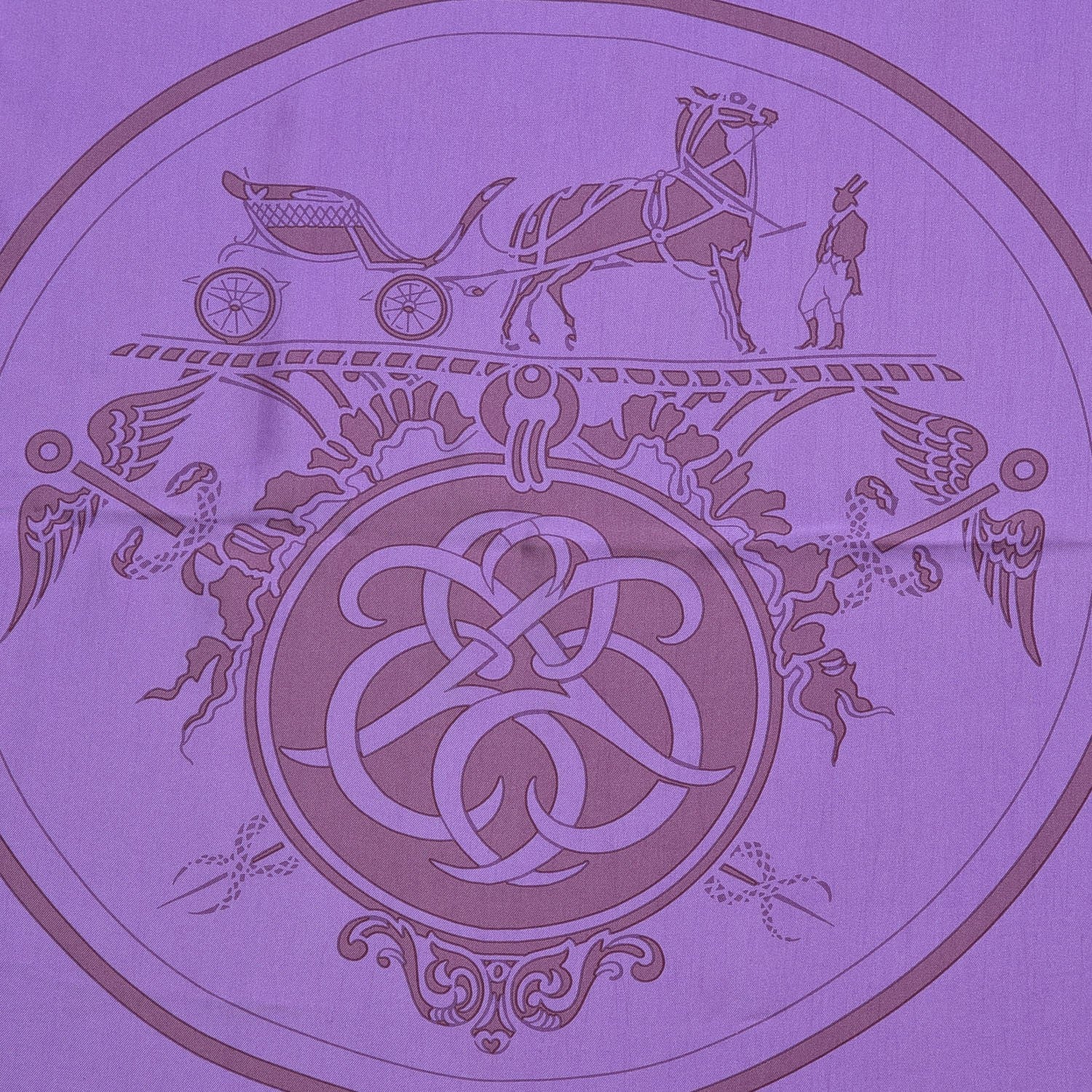 Hermes Silk Dip Dye Ex Libris Scarf 140 8 of 8