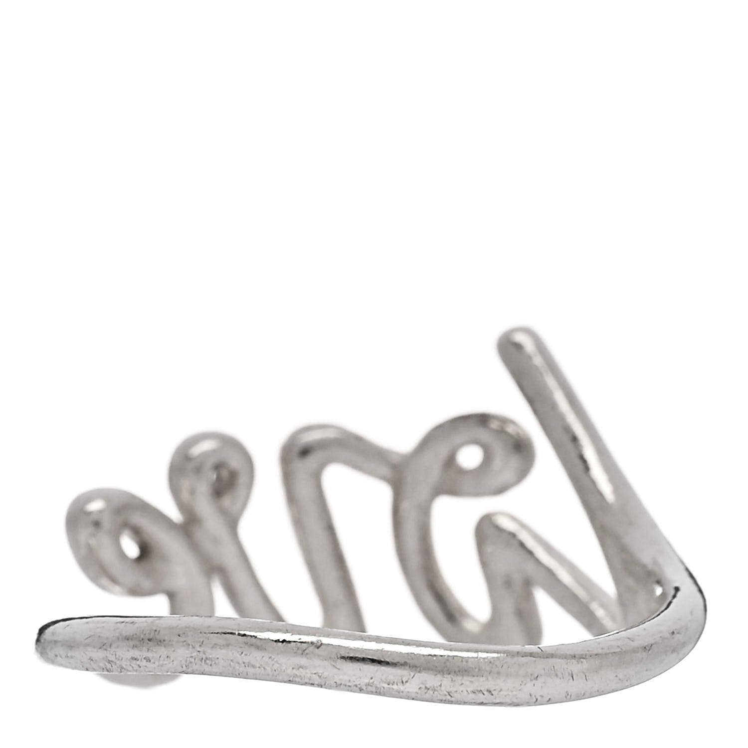 Tiffany Sterling Silver Paloma Picasso Graffiti Love Ring 52 6 3 of 5