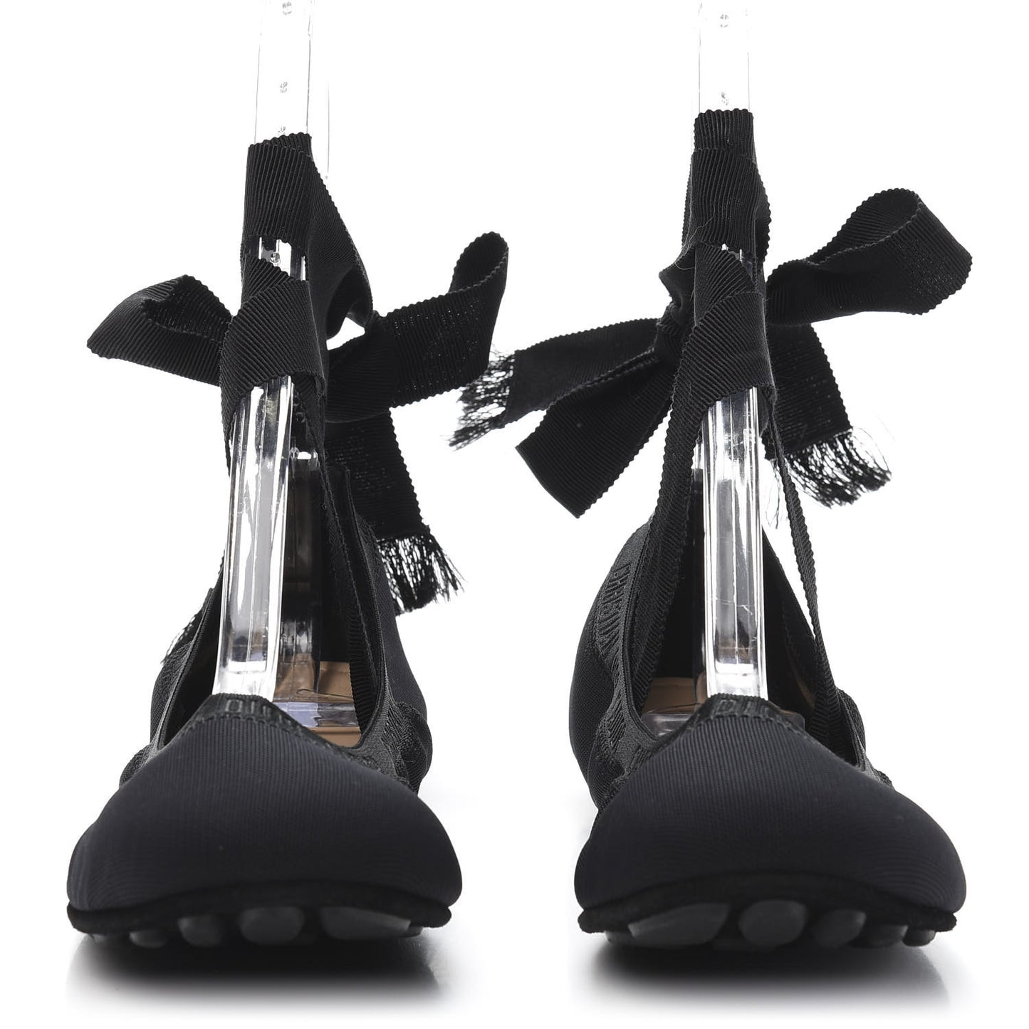 Micro Resille Academy Lace-Up Ballerina Flats 38 Black