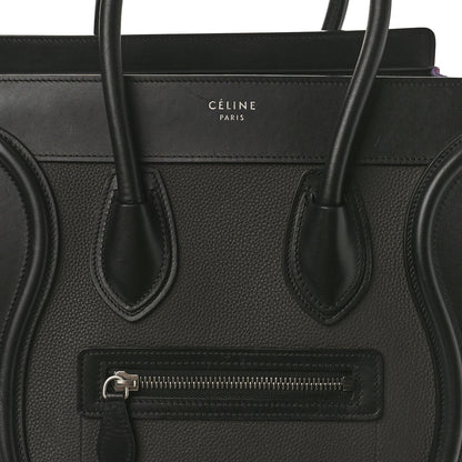 Celine Smooth Drummed Calfskin Micro Tri-Color Luggage Anthracite 9 of 9