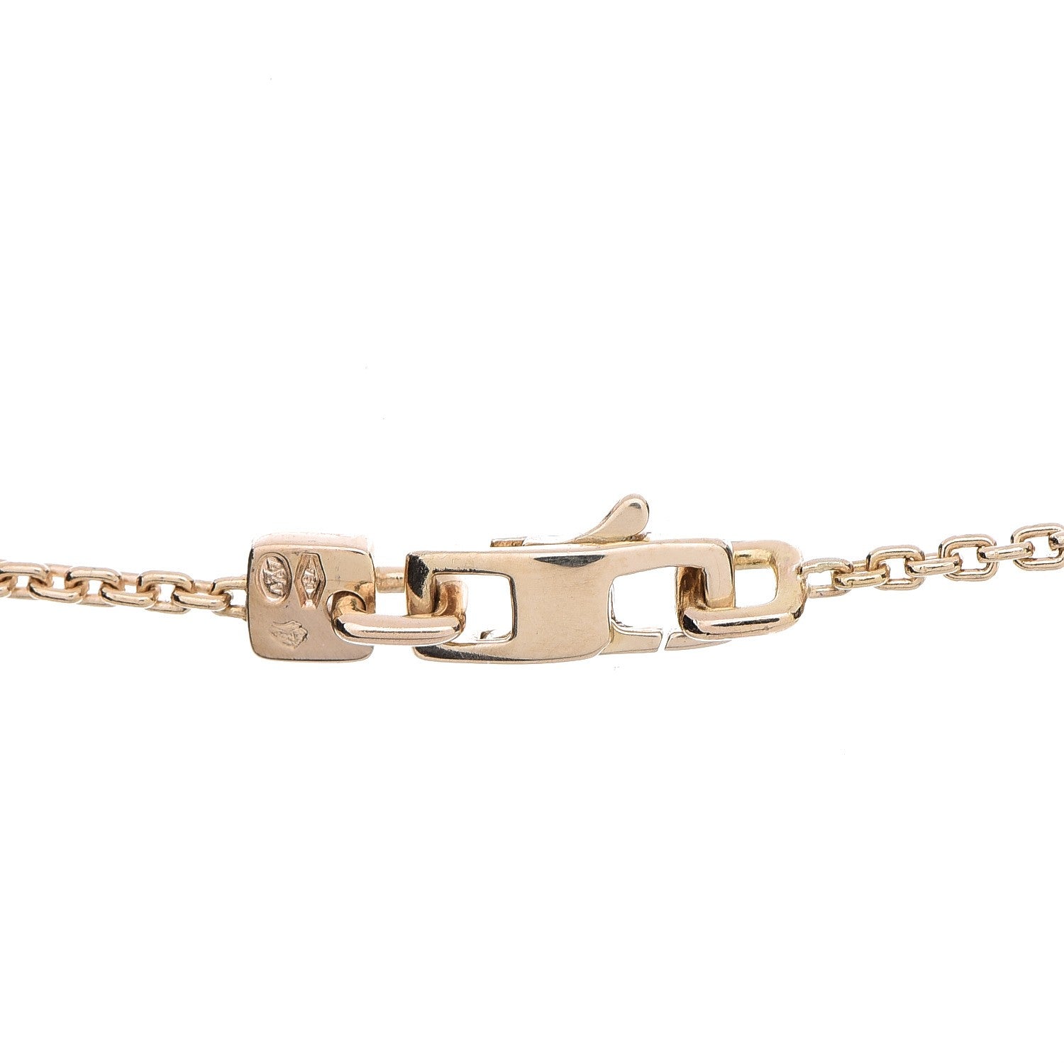 Louis Vuitton 18K Yellow Gold Diamond ID Nameplate Necklace 5 of 5