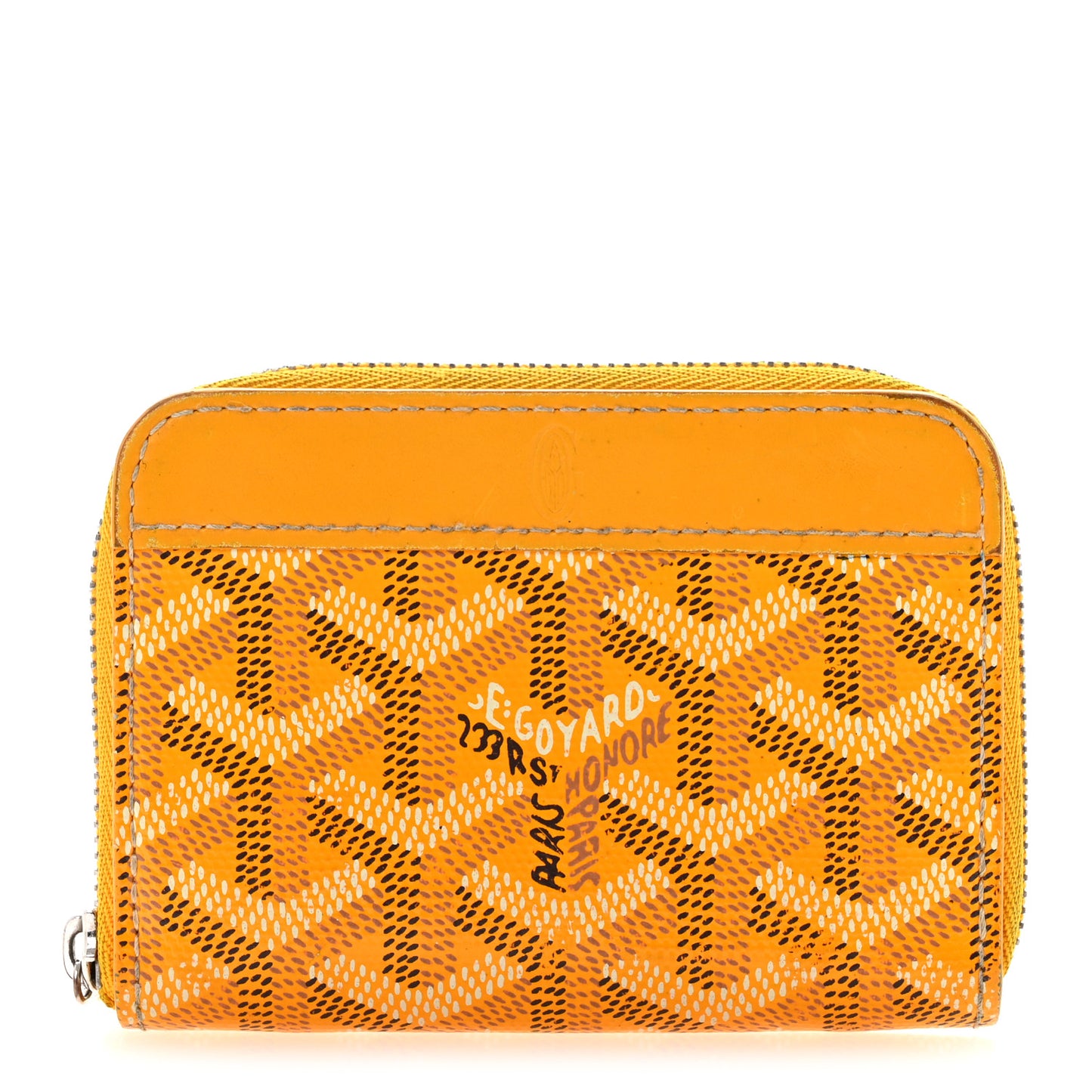 Goyardine Matignon PM Wallet Yellow