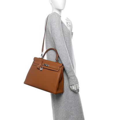 Hermes Togo Kelly Retourne 35 Gold 2 of 10