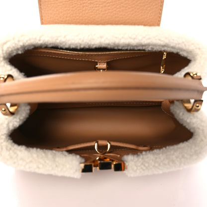 Louis Vuitton Taurillon Shearling Capucines BB Arizona 5 of 9