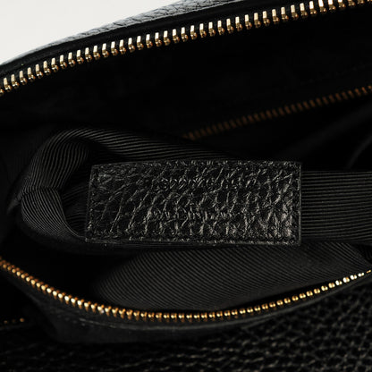 Saint Laurent Grained Calfskin Classic Duffle 6 Black 7 of 7
