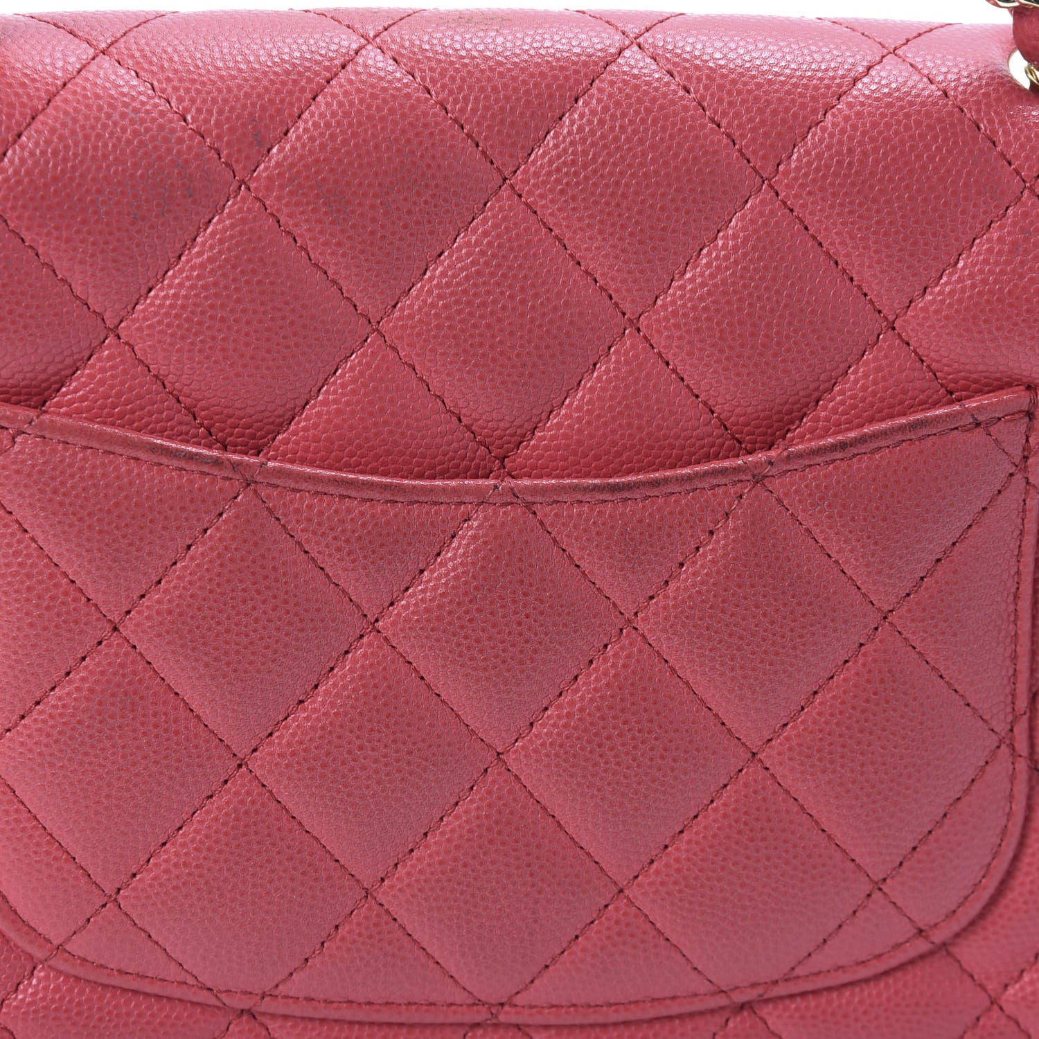 Chanel Caviar Quilted Mini Rectangular Flap Red 3 of 14