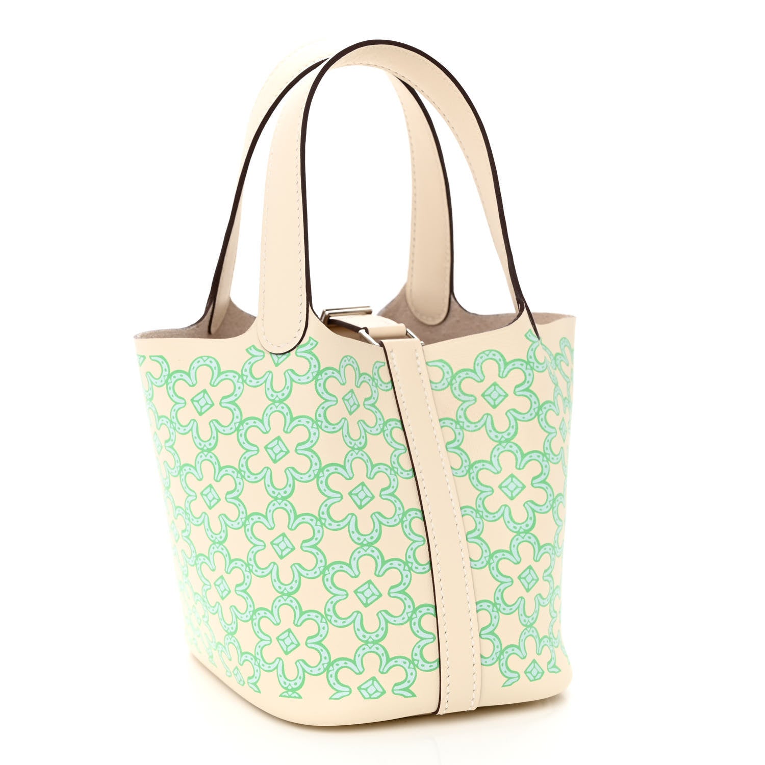 Hermes Swift Micro Lucky Daisy Picotin Lock Nata Vert 3 of 11