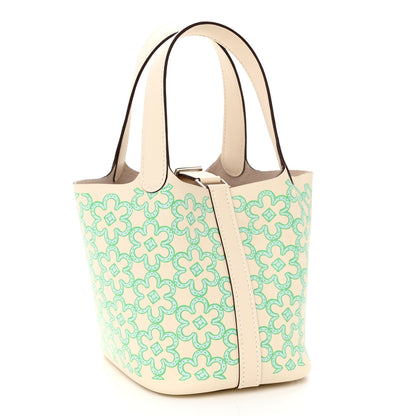 Hermes Swift Micro Lucky Daisy Picotin Lock Nata Vert 3 of 11