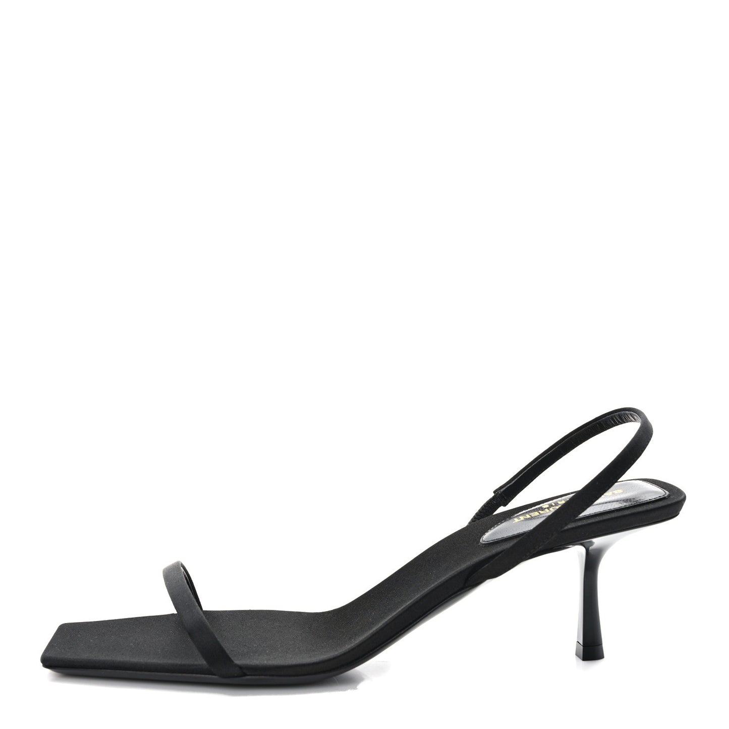 Satin Slingback Jaspe 55 Sandals 40 Black