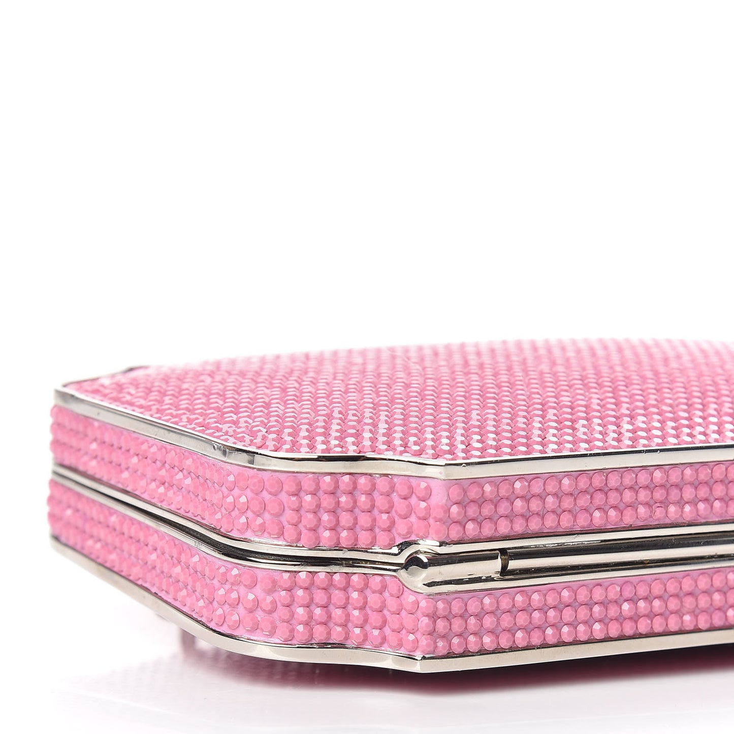 Swarovski Crystal Minaudiere Clutch Pink