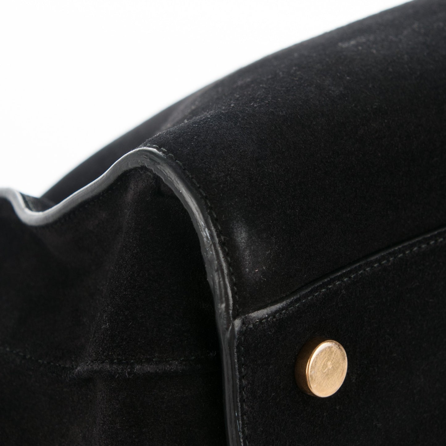 Suede Large Sac de Jour Carryall Black