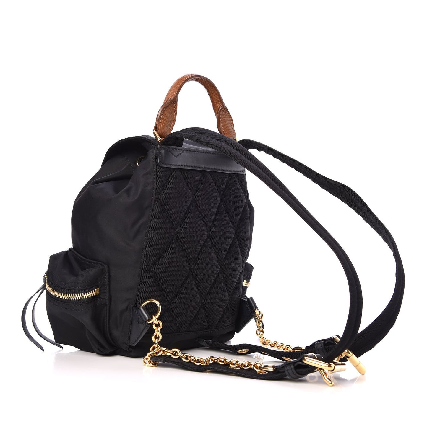 Nylon Small Rucksack Backpack Black