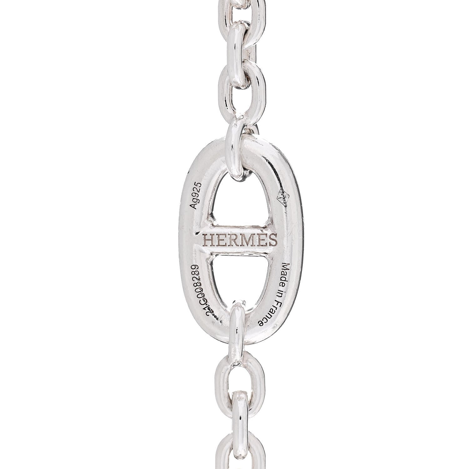 Hermes Sterling Silver Farandole Necklace 120 4 of 5