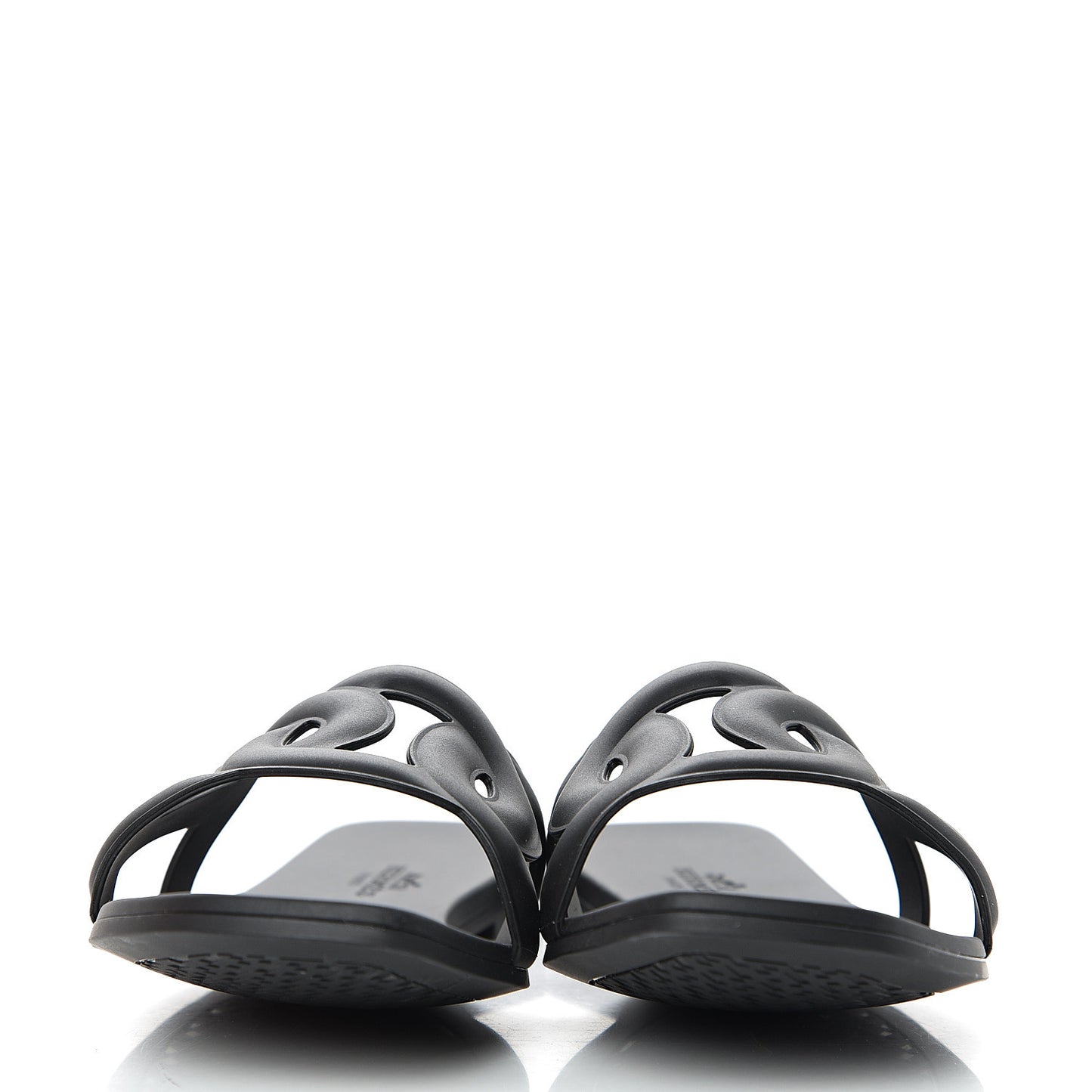 Rubber Aloha Sandals 38 Black