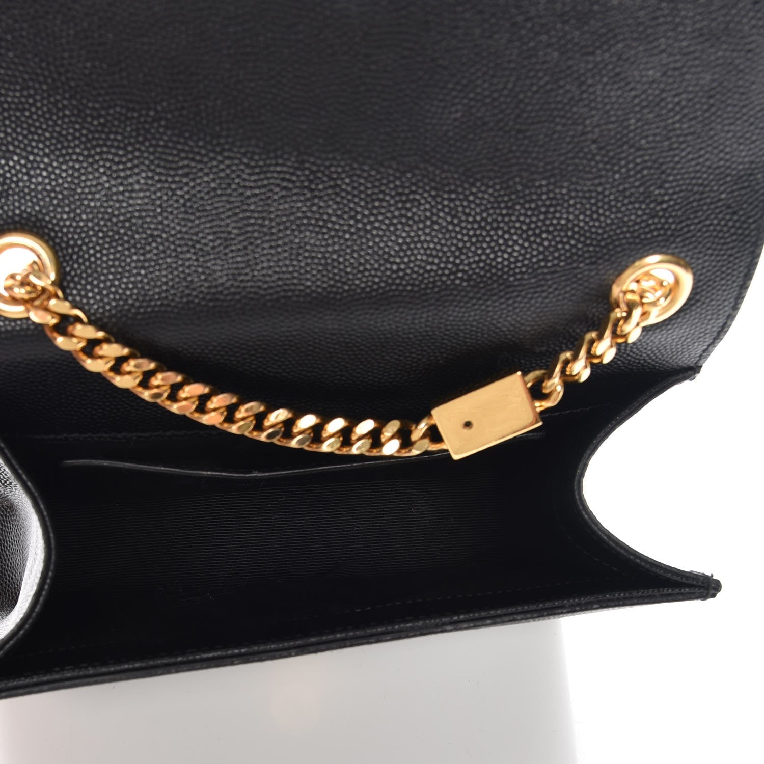 Saint Laurent Grain De Poudre Small Monogram Kate Satchel Black 5 of 6