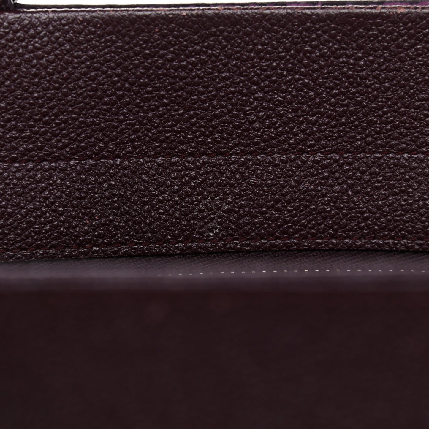Grained Calfskin Medium Cabas Rive Gauche Amaranto