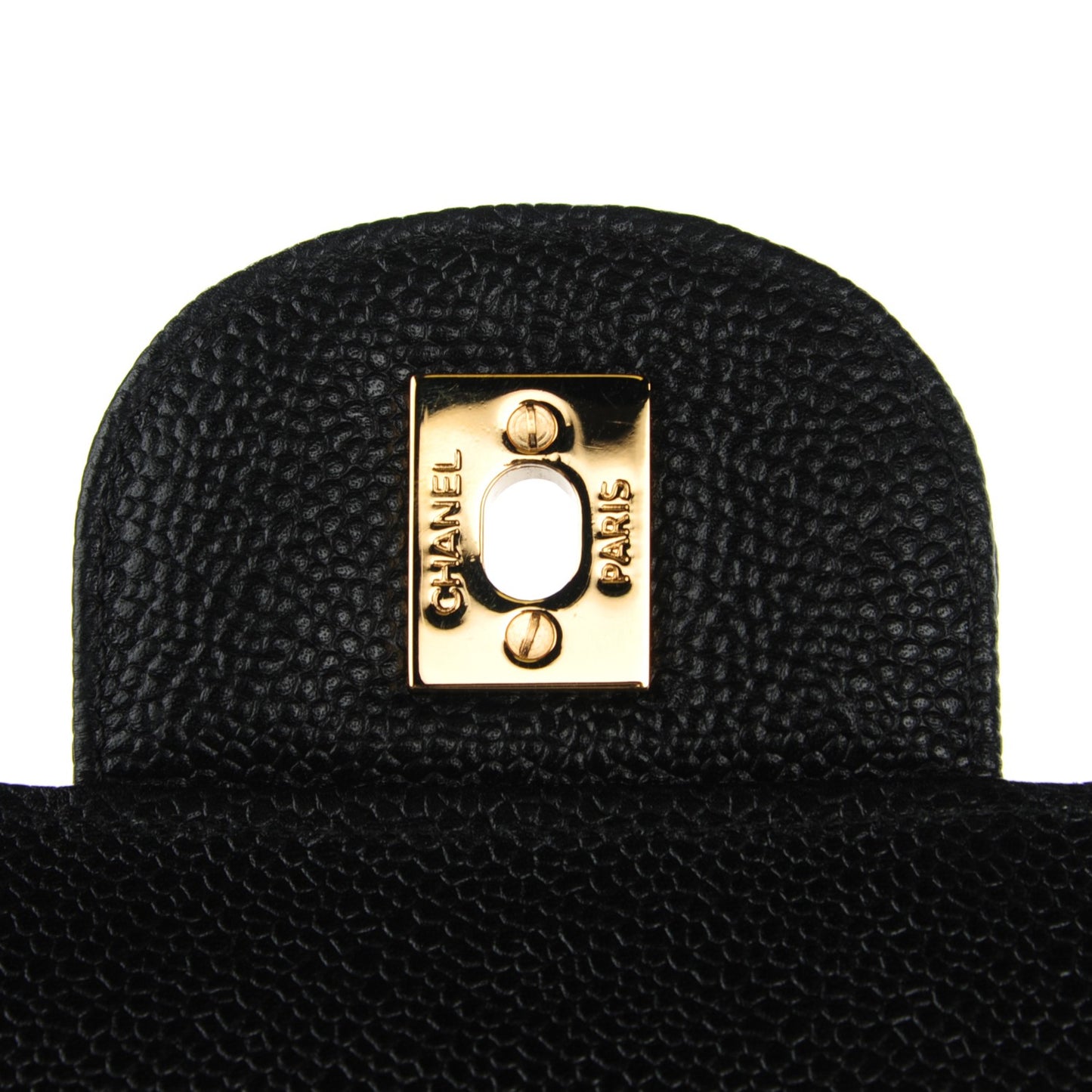 Caviar Quilted Maxi Double Flap Black