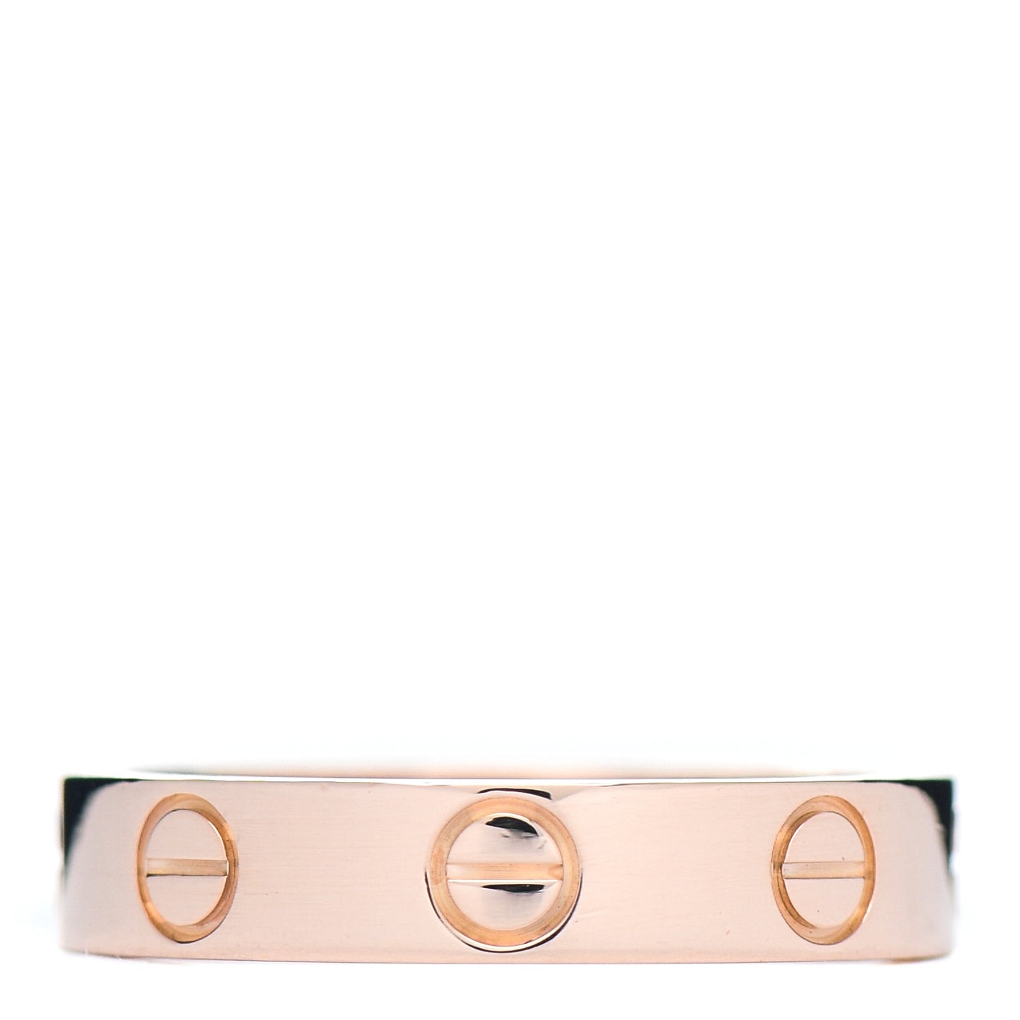 18K Pink Gold 3.5mm LOVE Wedding Band Ring 47 4