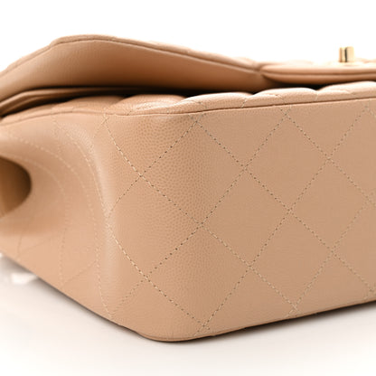 Chanel Caviar Quilted Jumbo Double Flap Beige Clair 9 of 10