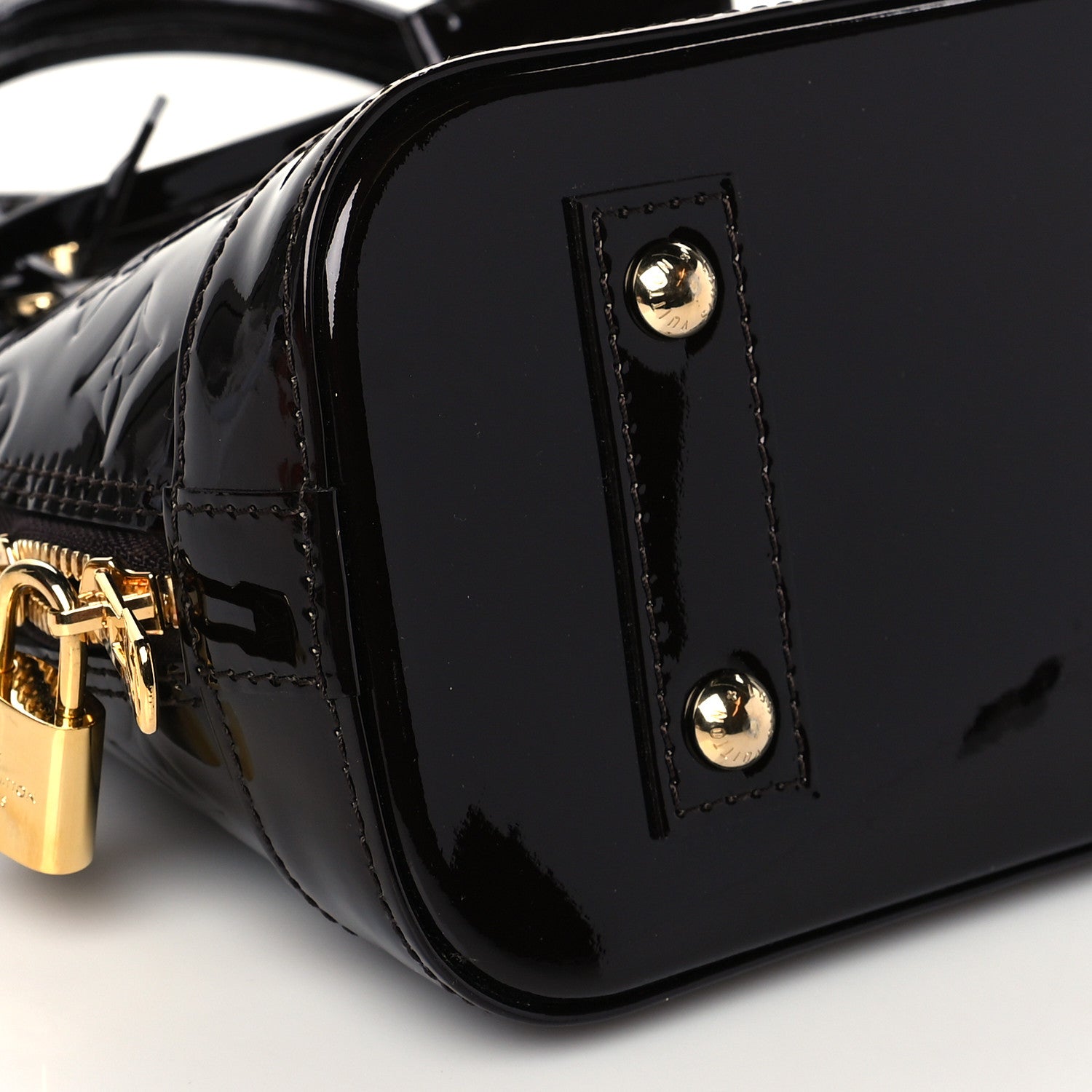 Louis Vuitton Vernis Alma BB Amarante 9 of 10