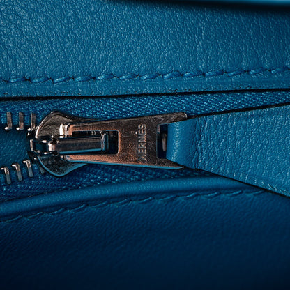 Hermes Swift Birkin 25 Bleu Zanzibar 13 of 35