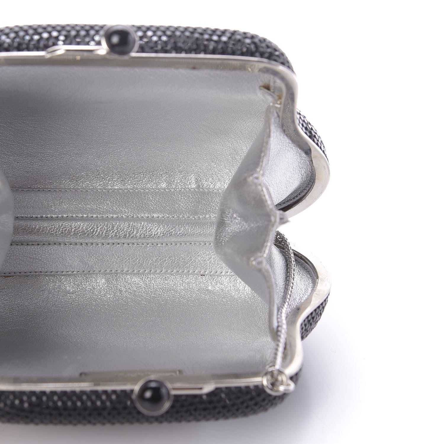 Judith Leiber Swarovski Crystal Minaudiere Clutch Black 6 of 10