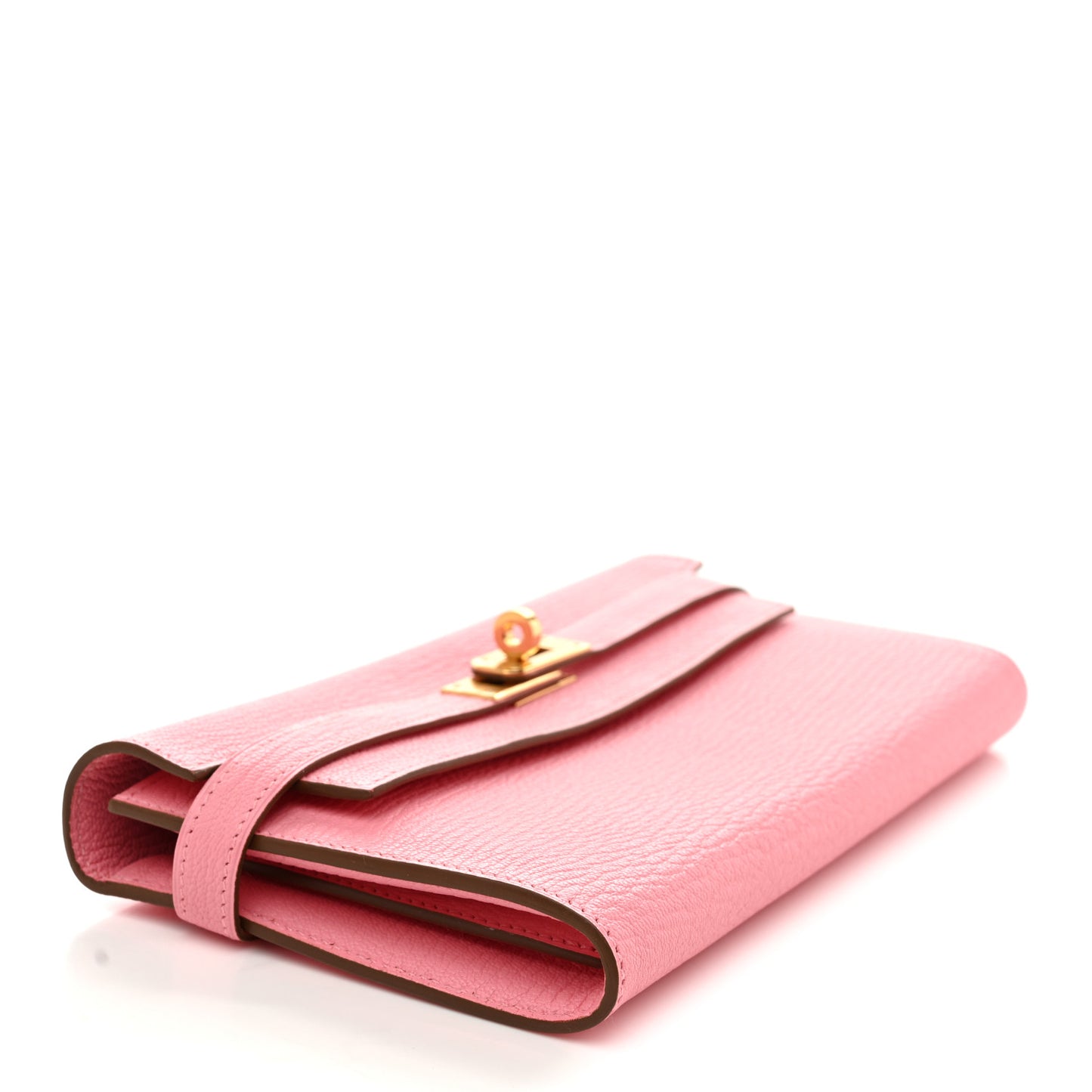 Chevre Mysore Kelly Longue Wallet Rose Confetti