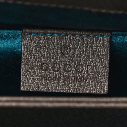 Gucci GG Supreme Monogram Web Small Ophidia Chain Shoulder Bag Brown 9 of 12