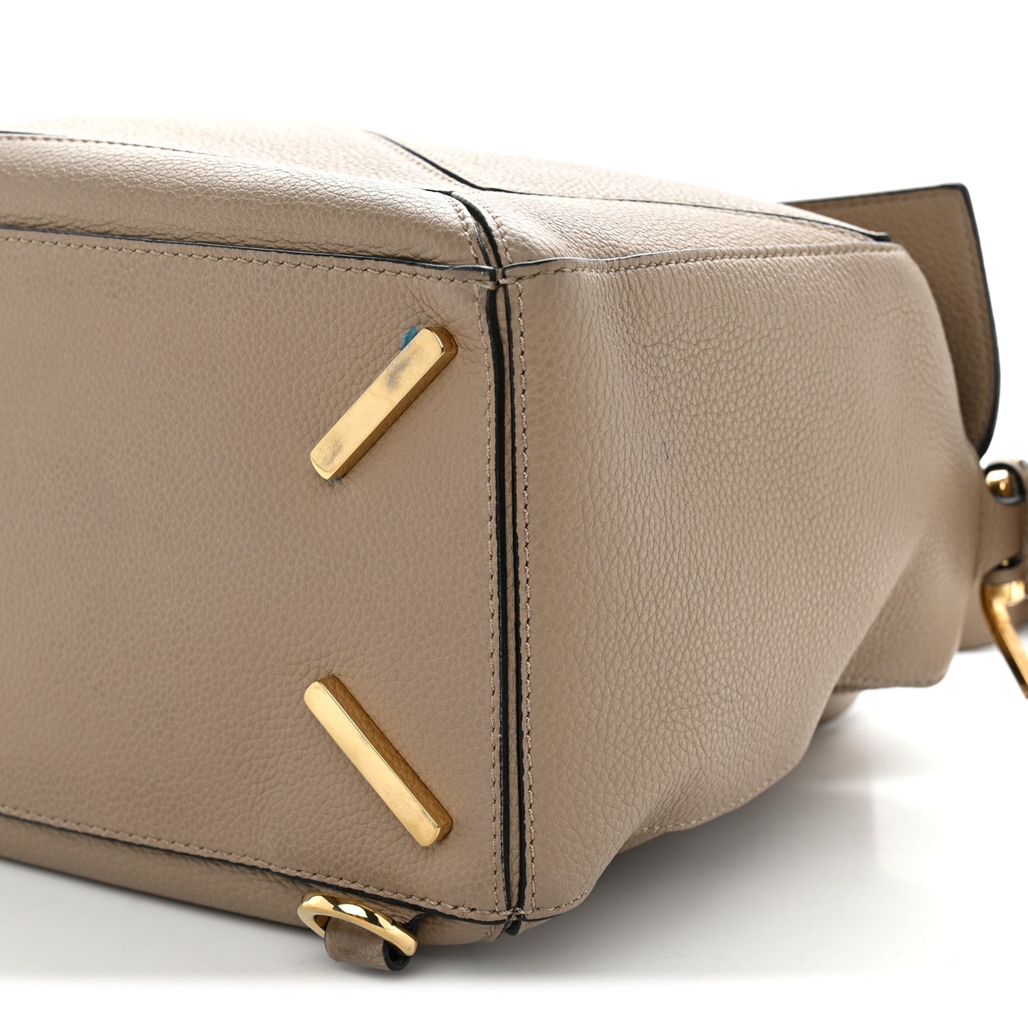 Grained Calfskin Medium Puzzle Bag Sand